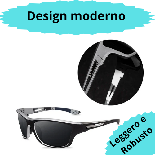 Occhiali da Sole Polarizzati Uomo Donna – Protezione UV400, Leggeri e Resistenti – Disponibili in Vari Colori.