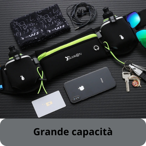Man/Woman Marathon Trail Running Waist Pack For Phone Water Bottle Sports Fanny Pack Fitness Dual Pocket Running Belt Waist Bag