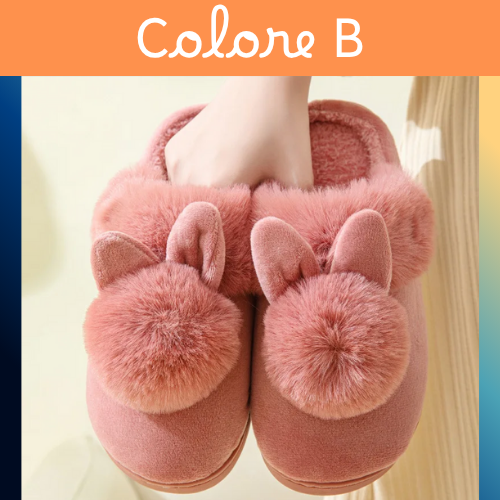 Pantofole invernali in peluche da donna. Comodità e caldo ai piedi. Colori a scelta, misure dalla 35 alla 44.