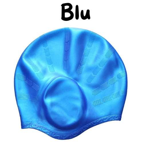 Cuffie da nuoto in silicone unisex per adulti e bambini. Impermeabili, ergonomiche per le orecchie.
