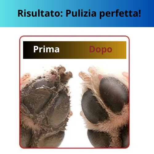 Lavatrice elettrica portatile per pulizia zampe di cani-gatti. Ricaricabile tramite USB, progettato per cani di piccola e media taglia e gatti.