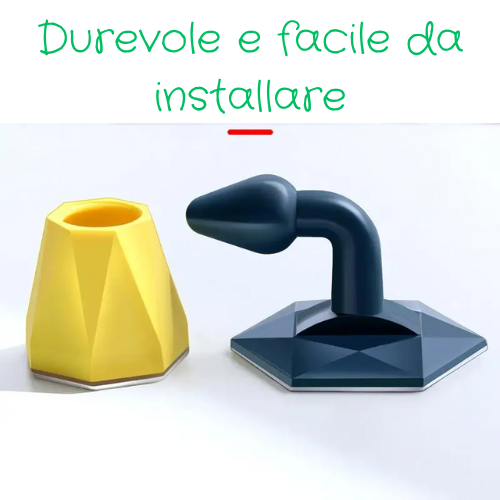 Fermaporta autoadesivo in silicone. Protezione della parete e della porta da urti violenti.
