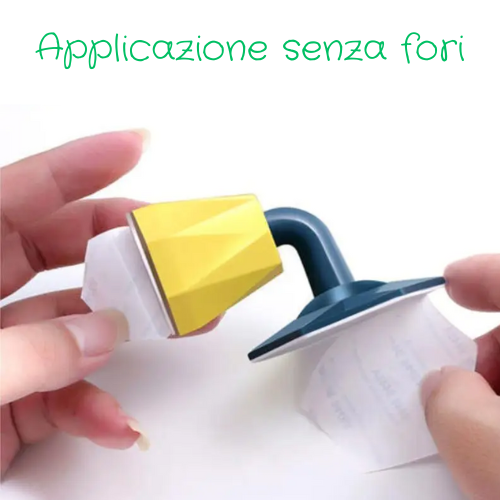 Fermaporta autoadesivo in silicone. Protezione della parete e della porta da urti violenti.