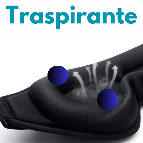 😴 Mascherina per Dormire in Memory Foam 3D – Comfort Estremo & Buio Totale.