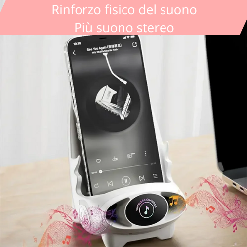 🔋 Supporto di Ricarica Wireless Magnetico con Ventola Raffreddamento – Compatibile con iPhone | 15W Max | | USB-Type C.