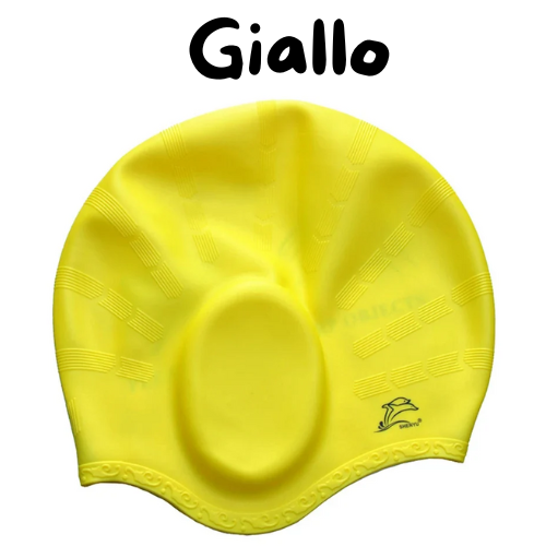 Cuffie da nuoto in silicone unisex per adulti e bambini. Impermeabili, ergonomiche per le orecchie.