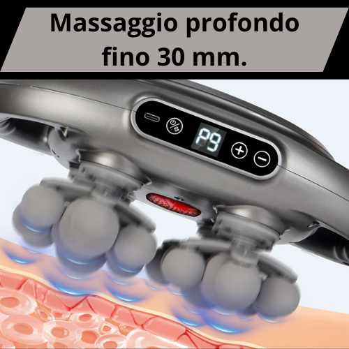 💪 Massaggiatore a Percussione – Sollievo Muscolare Profondo ad Alta Frequenza. Ideale per Schiena, Vita, Collo, Spalle, Etc.