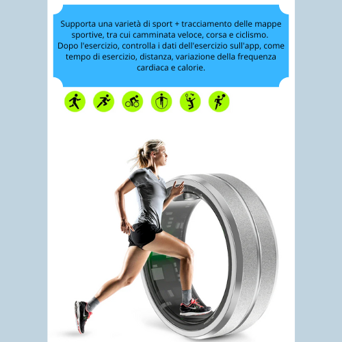 2024 New R02 Smart Ring Military Grade Health Heart Rate Monitor IP68 and 3ATM Waterproof Multi-Sport Smart Ring For Android IOS