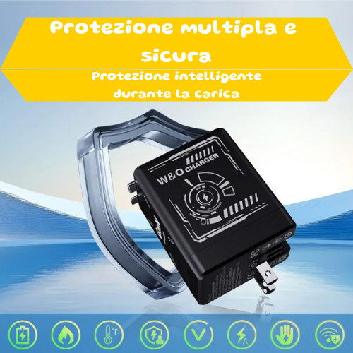 Caricabatterie ultra-veloce GaN 120W con cavo Lightning retrattile di tipo C, adattatore di ricarica rapida per iPhone 16, iPad, Samsung, Huawei.