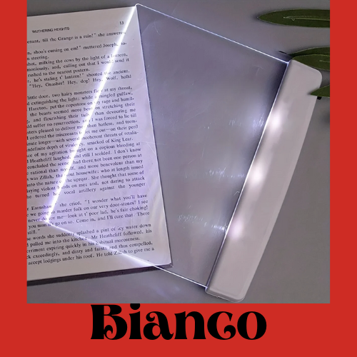 Luce di lettura a LED a pannello piatto per lettura notturna. Luce di lettura per protezione degli occhi.