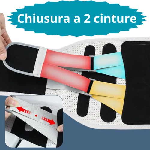Cintura di supporto lombare, corsetto ortopedico per alleviare il dolore da stiramento, ernia del disco, postura della schiena, decompressione della colonna vertebrale.