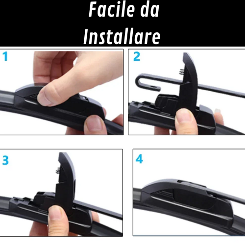Car Windshield Wiper Blades U-type Universal Soft Rubber Frameless Bracketless Car Wipers 14" 16" 18" 19" 20" 21" 22" 24" 26"