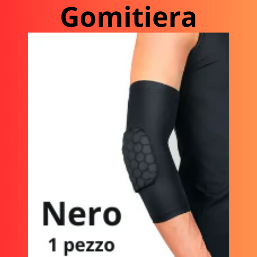 Ginocchiere e gomitiere per bambini con maniche a compressione a nido d'ape. Protezioni sportive per basket, calcio, etc.