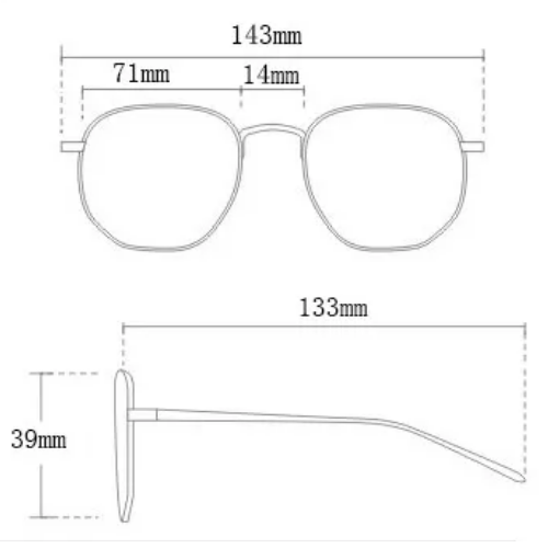 Occhiali da Sole Polarizzati Uomo Donna – Montatura in lega sfumata, Protezione UV400, Leggeri e Resistenti – Disponibili in Vari Colori.
