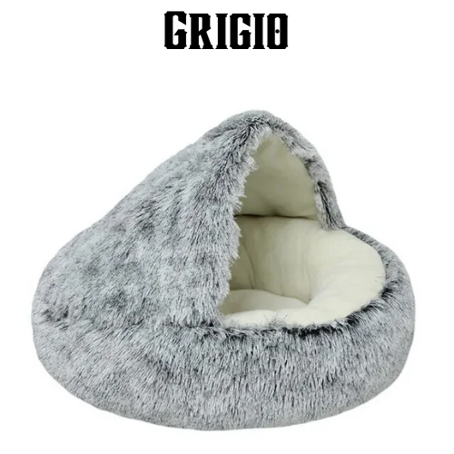 Cuccia - letto per animali domestici con fodera staccabile. Comodo nido caldo e grotta a doppio scopo per animali di piccola taglia.