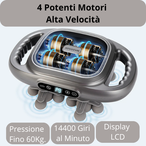 💪 Massaggiatore a Percussione – Sollievo Muscolare Profondo ad Alta Frequenza. Ideale per Schiena, Vita, Collo, Spalle, Etc.