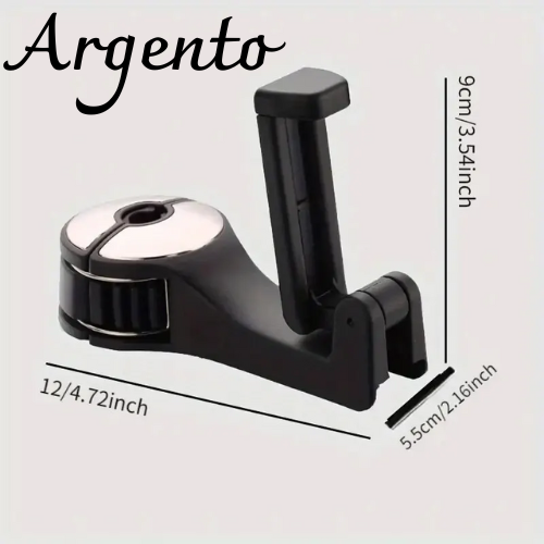Supporto per telefono cellulare con gancio porta oggetti per passeggero posteriore. Supporto per auto gancio multifunzionale 2 in 1 per poggiatesta.