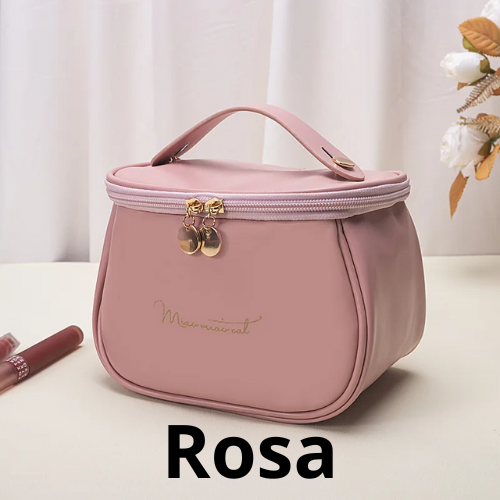 🧳 Beauty Case da Viaggio in Pelle PU – Grande Capacità, Impermeabile e Multifunzione.