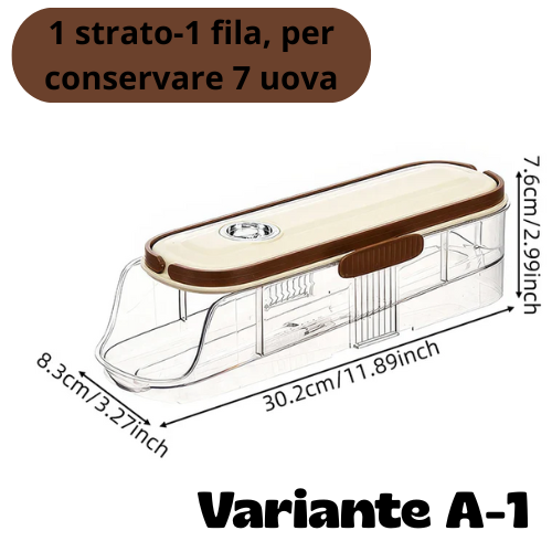 1 piece, egg storage box, automatic rolling refrigerator egg rack storage, hand-held egg refrigerator side door storagerack