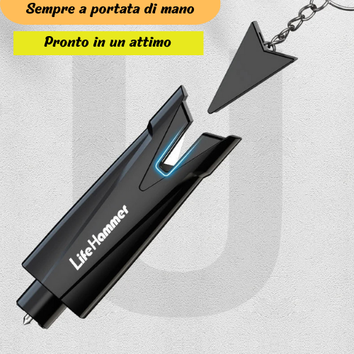 Car Safety Hammer Auto Emergency Glass Window Breaker Seat Belt Cutter Life-Saving Car Emergency Escape Hammer Survival Whistle