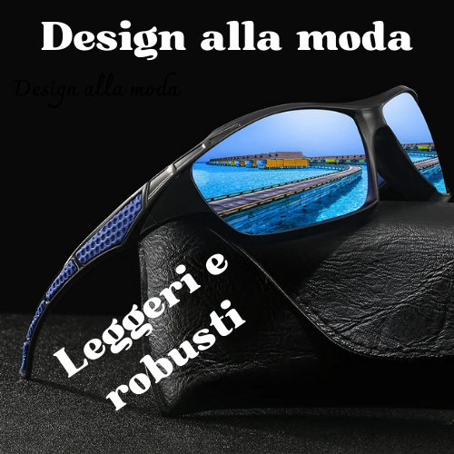 🕶️ Occhiali da Sole Unisex Polarizzati – Leggeri, Resistenti, Antiriflesso, Protezione UV Totale.