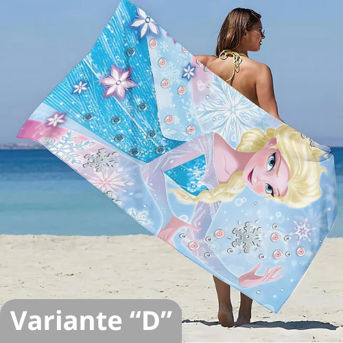 Asciugamano per bambine con immagini cartone animato “Frozen”. Varie misure a scelta.