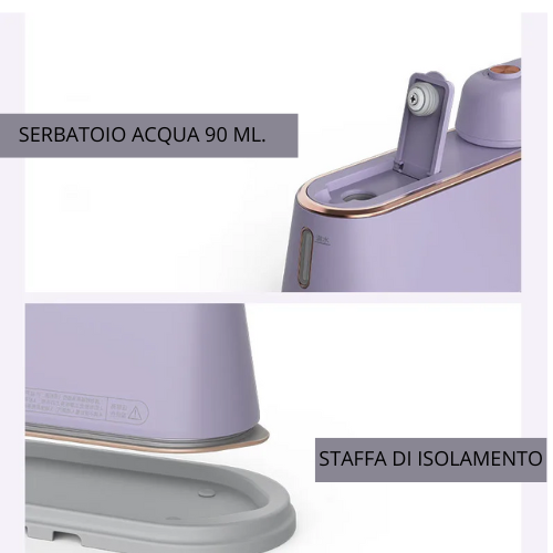 New Hanging Ironing Machine Handheld 1000W Home Small Steam Iron Portable Dry Wet Double Ironing 6 Holes For Steam