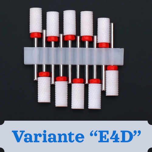 Punte per unghie in pietra di ceramica, Set 10 frese per trapano “nail art”. Essenziali per manicure/pedicure, cura delle unghie.