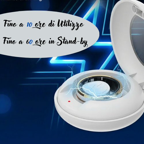 Anello smart per Android e Ios. Cardiofrequenzimetro, impermeabile IP68 fino -300 mt, multi-sport, controllo del sonno.
