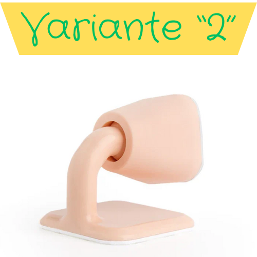 Fermaporta autoadesivo in silicone. Protezione della parete e della porta da urti violenti.