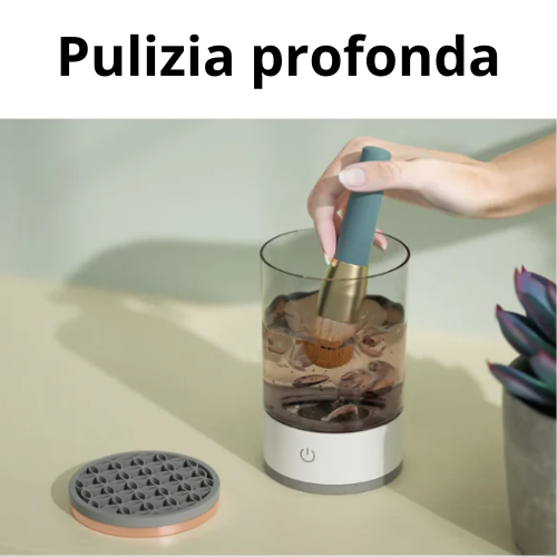 Macchina Elettrica per la Pulizia dei Pennelli da Trucco – Mini, Portatile, con Rotazione ad Alta Velocità – 3 Modalità di Pulizia | 7000 giri/min | 8W | USB 5V.