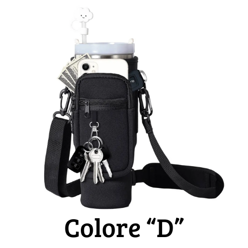 Borsa per il trasporto di bottiglia - thermos Quencher. In neoprene con tracolla.