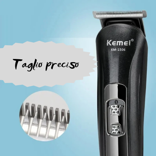 ✂️ Tagliacapelli Professionale Kemei KM-1506 – Kit con Accessori. Precisione e Stile in Ogni Dettaglio!