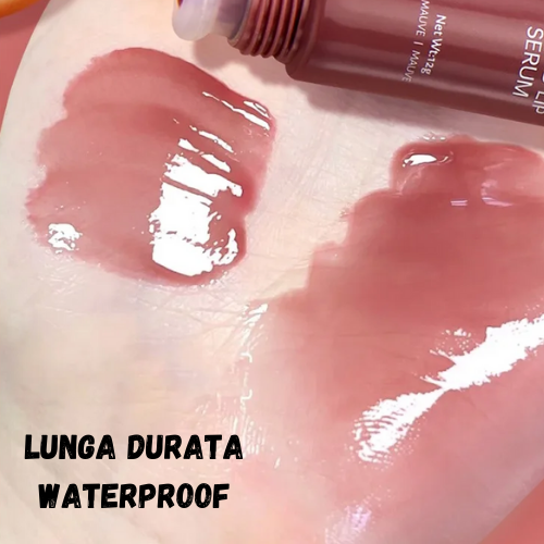 Lucidalabbra lunga tenuta, idratazione profonda, effetto specchio ultra brillante, resistenza all’acqua.