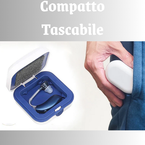 Apparecchio – Amplificatore Acustico Ricaricabile con Bluetooth | Massima Chiarezza del Suono, Ultra Silenzioso, Ricarica USB.