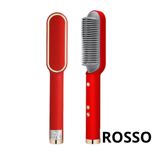 Piastra per lisciare i capelli multifunzionale. Pettine agli ioni negativi per lo styling antiscottatura.