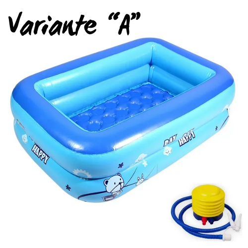 120cm/130cm Inflatable Square Swimming Pool Children Inflatable Pool Bathing Tub Baby Kid Home Outdoor Large Home Outdoor Pool