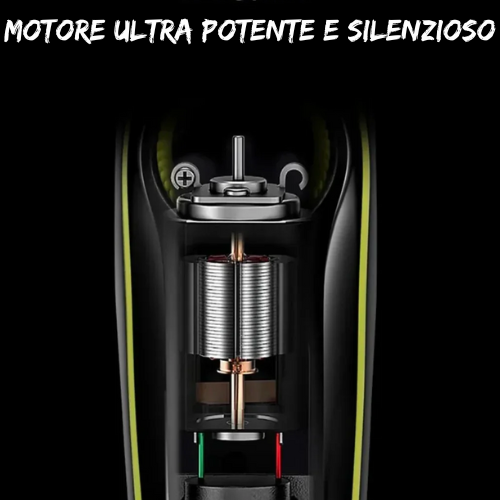 Tagliacapelli e Rasoio Elettrico 2 in 1 - Multifunzione Ricaricabile con Trimmer per Peli Nasali e Schermo LCD.