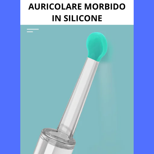 Strumento per la pulizia delle orecchie con telecamera e luce LED ad alta precisione. Wireless, con kit accessori.