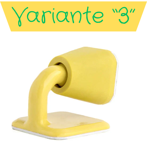 Fermaporta autoadesivo in silicone. Protezione della parete e della porta da urti violenti.