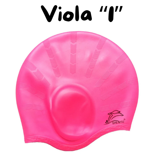 Cuffie da nuoto in silicone unisex per adulti e bambini. Impermeabili, ergonomiche per le orecchie.