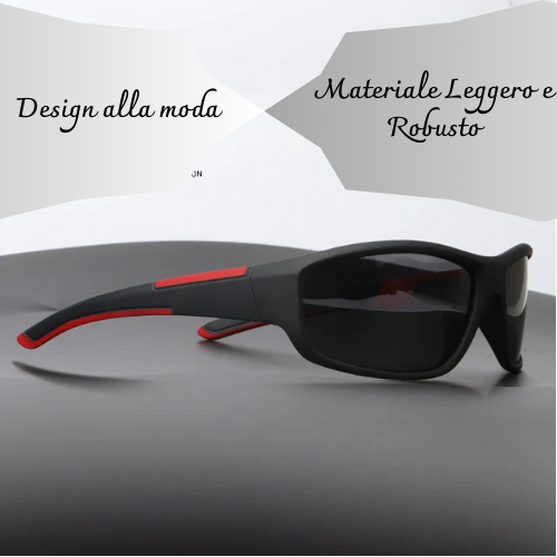 Occhiali da Sole Polarizzati in Policarbonato, Unisex– Protezione UV400, Leggeri e Resistenti – Disponibili in Vari Colori.