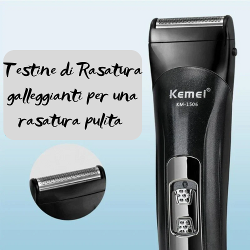 ✂️ Tagliacapelli Professionale Kemei KM-1506 – Kit con Accessori. Precisione e Stile in Ogni Dettaglio!