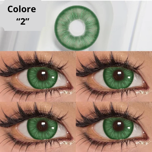 👁️ Lenti a Contatto Colorate Cosmetiche – Effetto Occhi Grandi, Comode e Sicure – Confezione da 2 Pezzi.