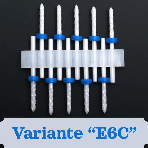 Punte per unghie in pietra di ceramica, Set 10 frese per trapano “nail art”. Essenziali per manicure/pedicure, cura delle unghie.