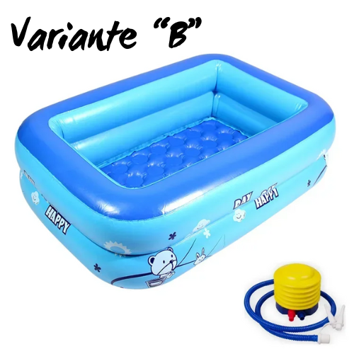 120cm/130cm Inflatable Square Swimming Pool Children Inflatable Pool Bathing Tub Baby Kid Home Outdoor Large Home Outdoor Pool