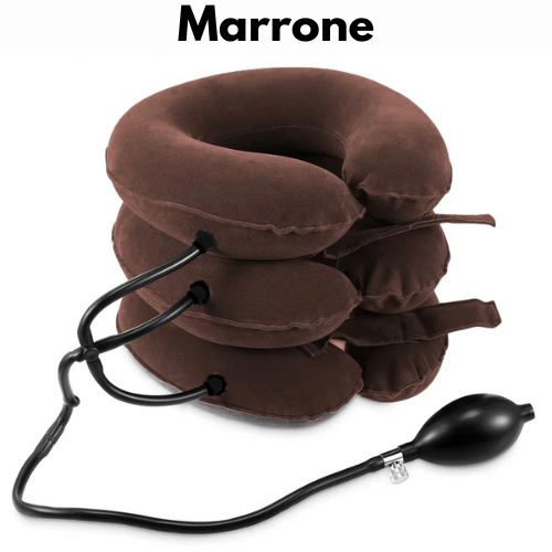 Collare di Trazione Cervicale Gonfiabile – Sollievo per Dolori al Collo, Spalle e Cervicale | Regolabile per Decompressione, Postura e Relax.