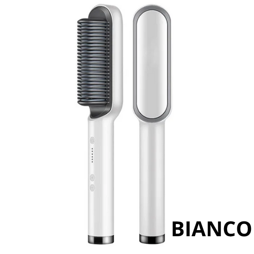 Piastra per lisciare i capelli multifunzionale. Pettine agli ioni negativi per lo styling antiscottatura.