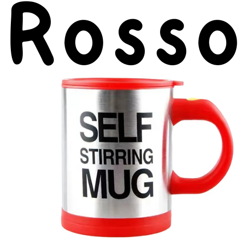 Tazza automatica in acciaio inossidabile con mescolatore da 400 ml. Per mescolare caffè, latte e succhi.