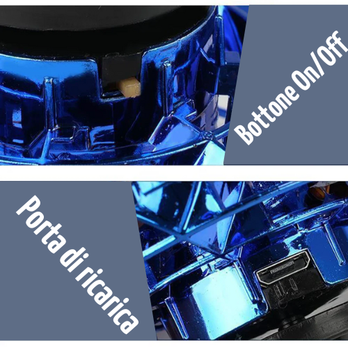 🌀 Spinner Volante a Punta delle Dita a 360° – Mini Drone Rotante con Luci LED RGB | Giocattolo Antistress Ricaricabile per Bambini e Adulti.